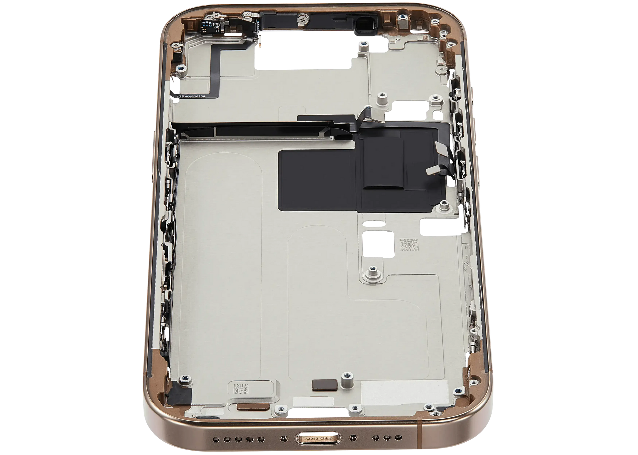Mid-Frame Housing W/ Small Parts For iPhone 16 Pro (US Version) (Pull) (Desert Titanium)