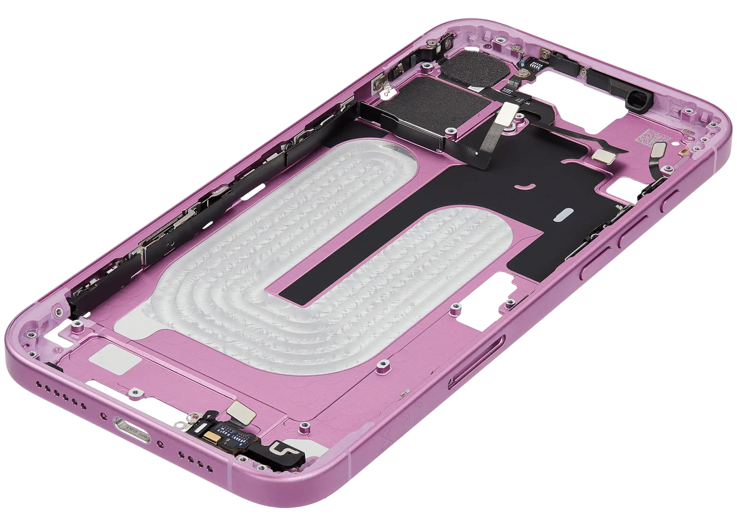 Mid-Frame Housing W/ Small Parts For iPhone 16 Plus (EU / Global Version) (Pull) (Pink)