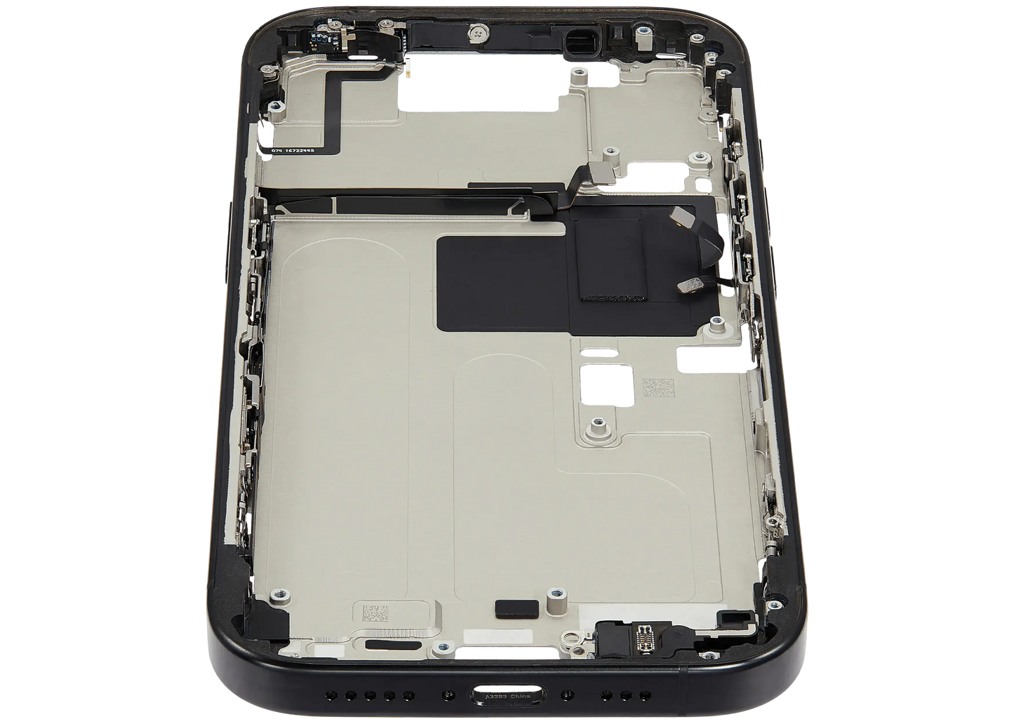 Mid-Frame Housing W/ Small Parts For iPhone 16 Pro (EU / Global Version) (Pull) (Black Titanium)