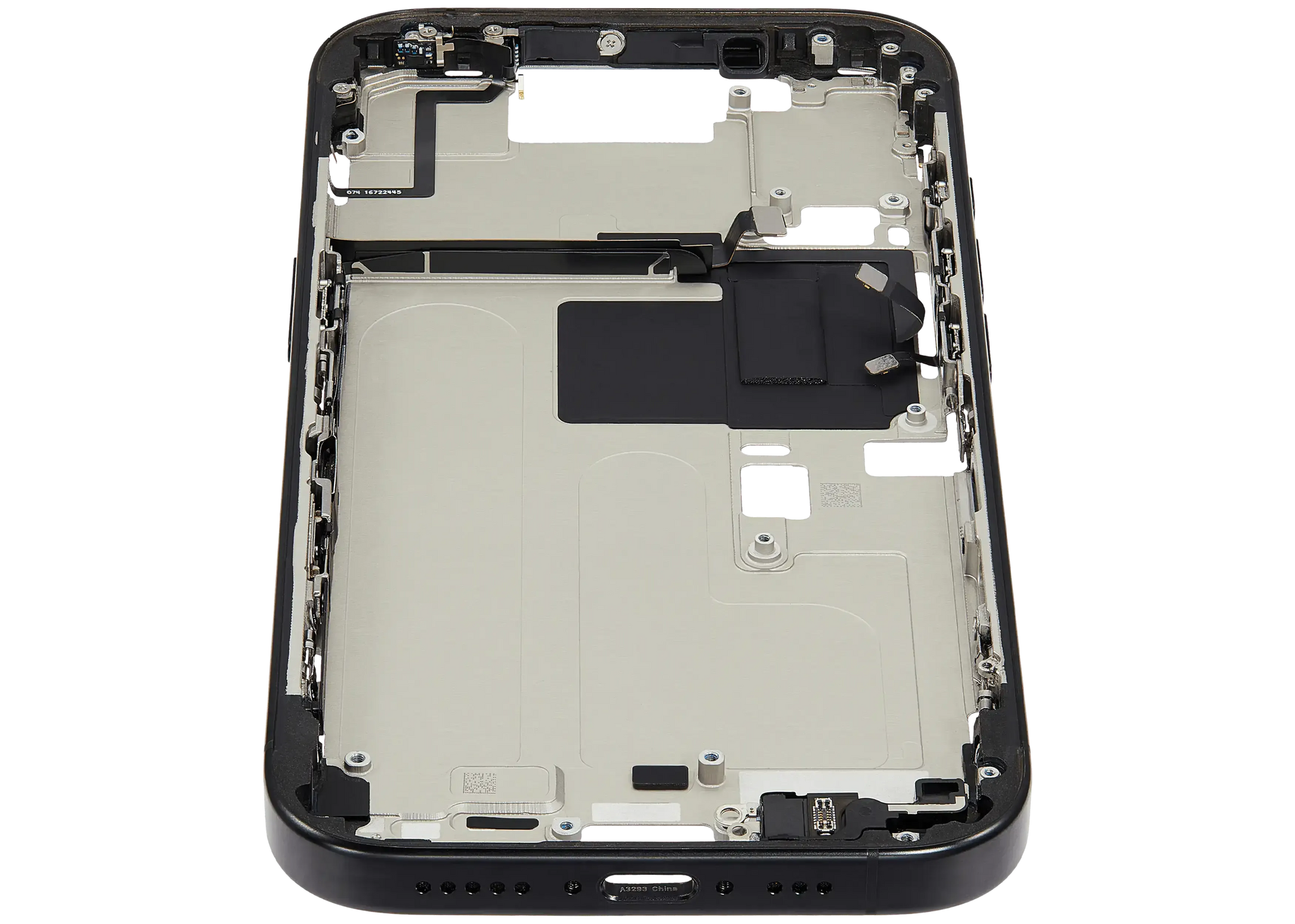 Mid-Frame Housing W/ Small Parts For iPhone 16 Pro (EU / Global Version) (Pull) (Black Titanium)