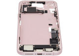 Mid-Frame Housing W/ Charging Port Flex & Small Parts For iPhone 15 Plus (EU / Global Version) (Pull) (Pink)