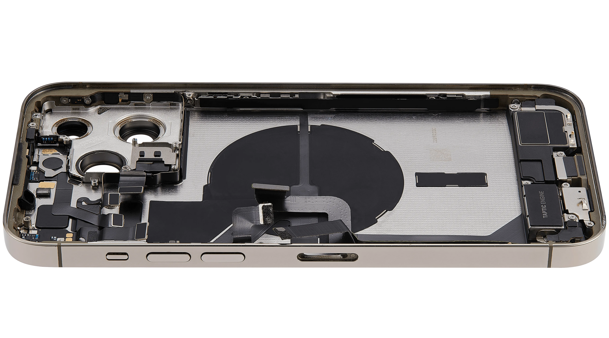 Back Housing W/ Charging Port Flex & Small Parts For iPhone 14 Pro Max (EU / Global Version) (Pull) (Gold)