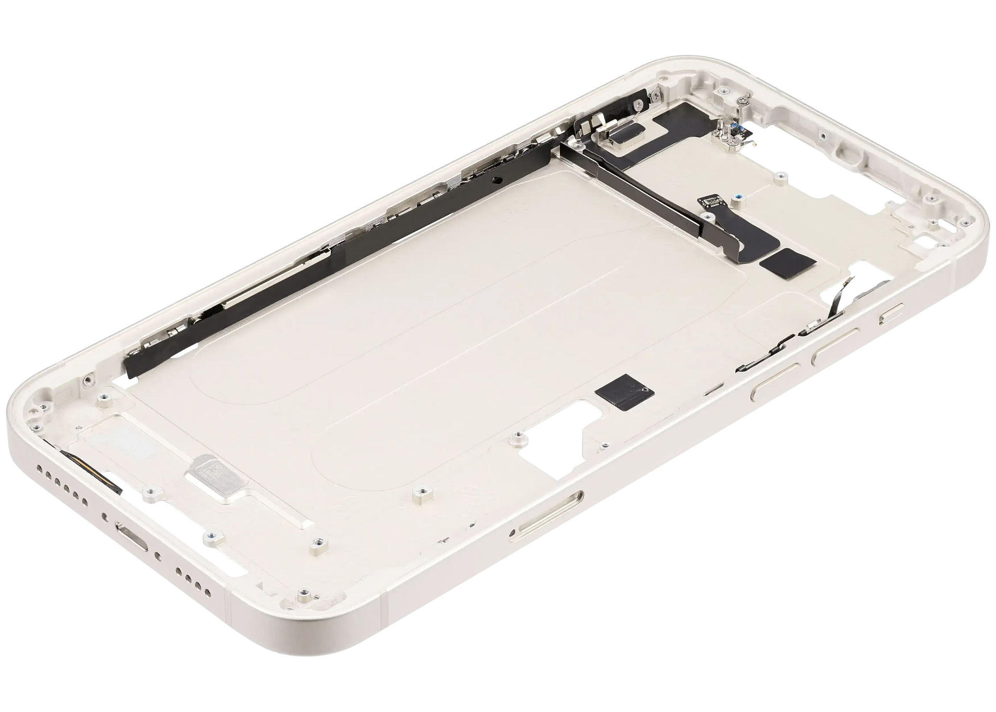 Mid-Frame Housing W/ Charging Port Flex & Small Parts For iPhone 14 Plus (EU / Global Version) (Pull) (Starlight)