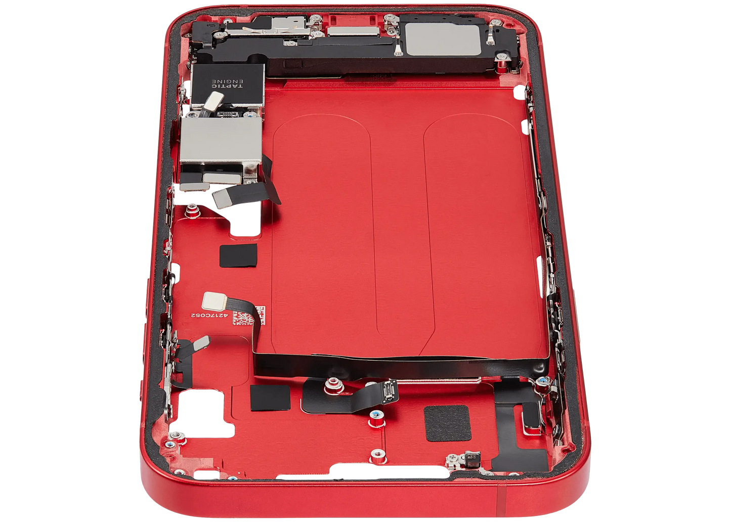Mid-Frame Housing W/ Charging Port Flex & Small Parts For iPhone 14 Plus (US Version) (Pull) (Red)