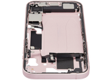 Mid-Frame Housing W/ Charging Port Flex & Small Parts For iPhone 15 (US Version) (Pull) (Pink)