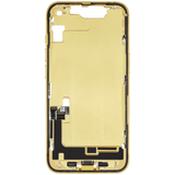 Mid-Frame Housing W/ Charging Port Flex & Small Parts For iPhone 14 (US Version) (Pull) (Yellow)
