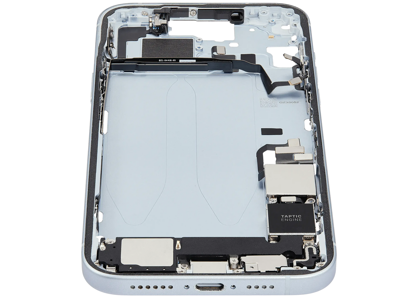 Mid-Frame Housing W/ Charging Port Flex & Small Parts For iPhone 15 Plus (US Version) (Pull) (Blue)