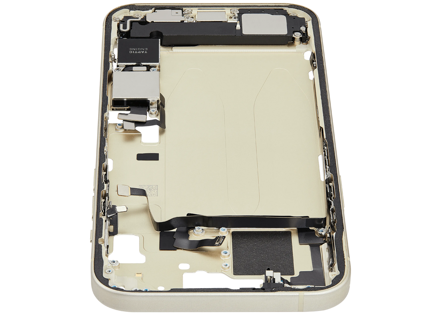 Mid-Frame Housing W/ Charging Port Flex & Small Parts For iPhone 15 Plus (US Version) (Pull) (Yellow)