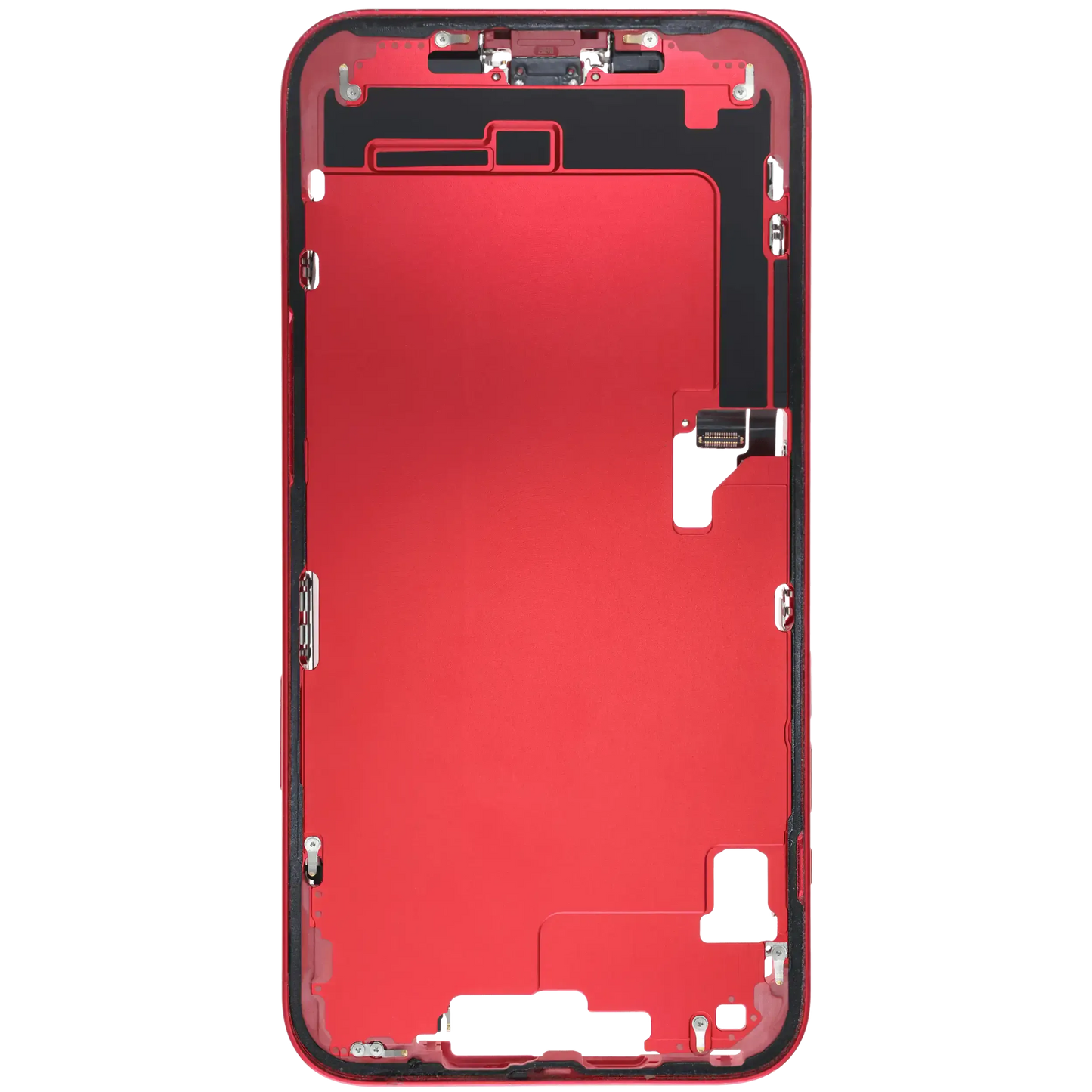 Mid-Frame Housing W/ Charging Port Flex & Small Parts For iPhone 14 Plus (EU / Global Version) (Pull) (Red)