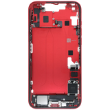 Mid-Frame Housing W/ Charging Port Flex & Small Parts For iPhone 14 Plus (EU / Global Version) (Pull) (Red)