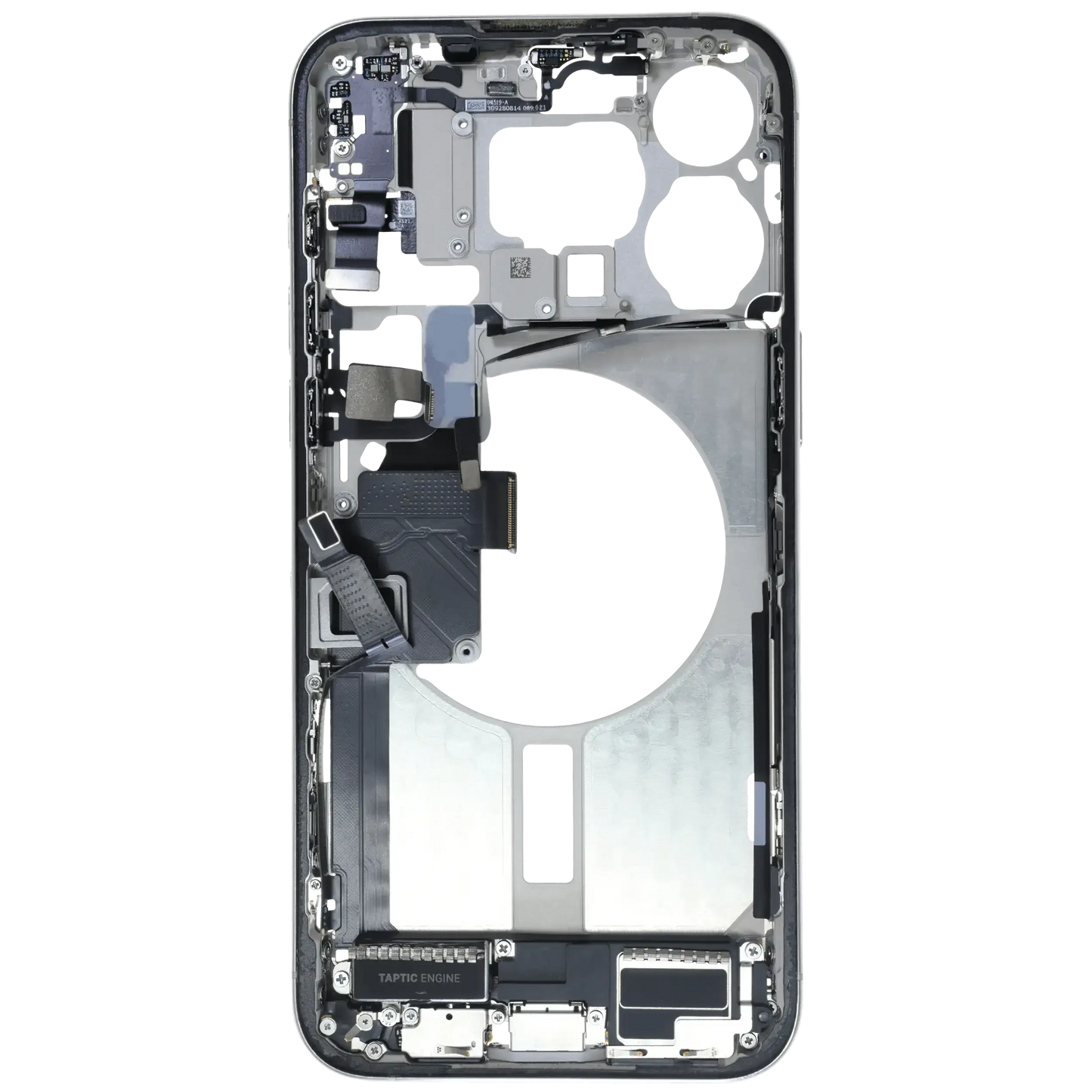 Mid-Frame Housing W/ Small Parts For iPhone 15 Pro Max (EU / Global Version) ( Pull) (White Titanium)