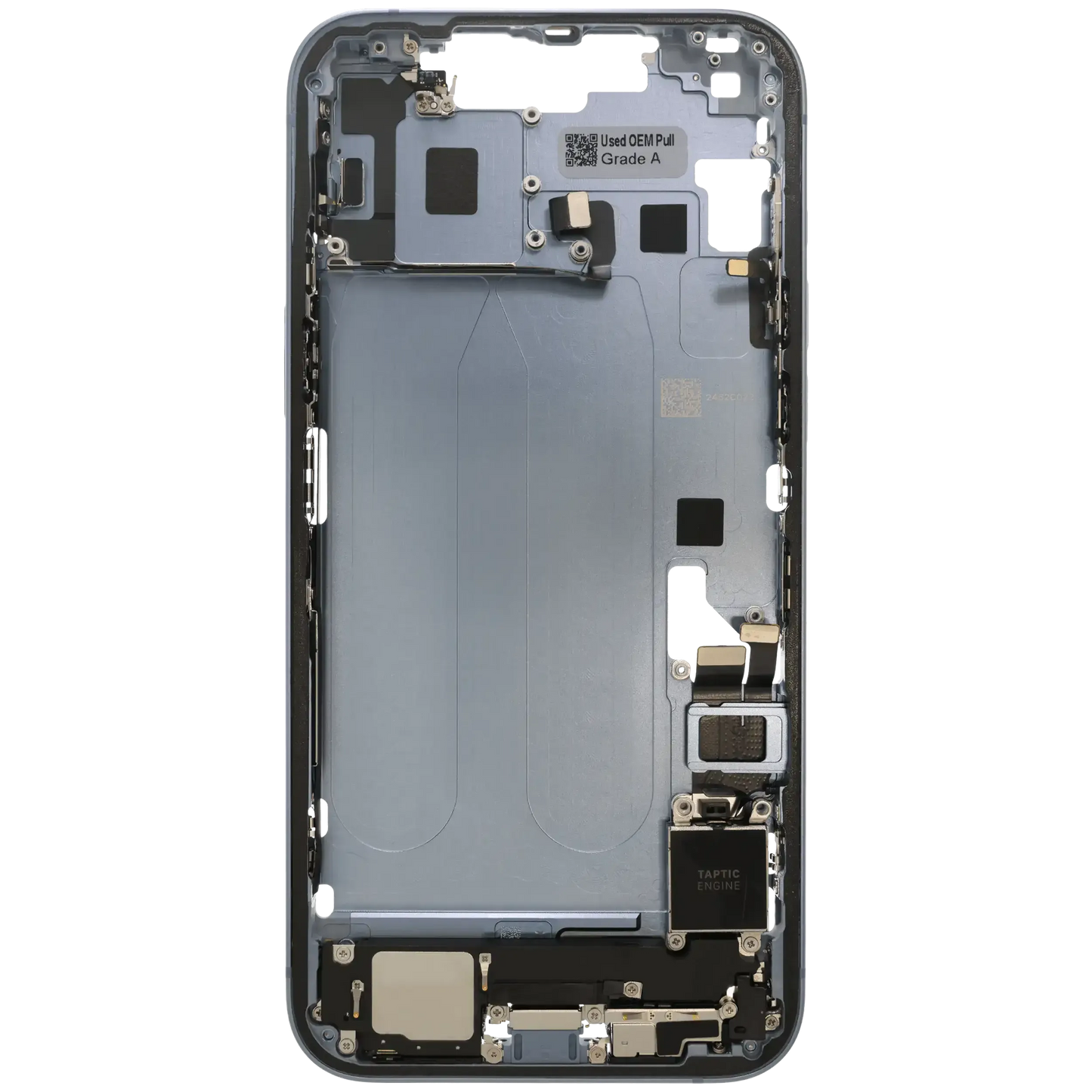 Mid-Frame Housing W/ Charging Port Flex & Small Parts For iPhone 14 Plus (EU / Global Version) (Pull) (Blue)