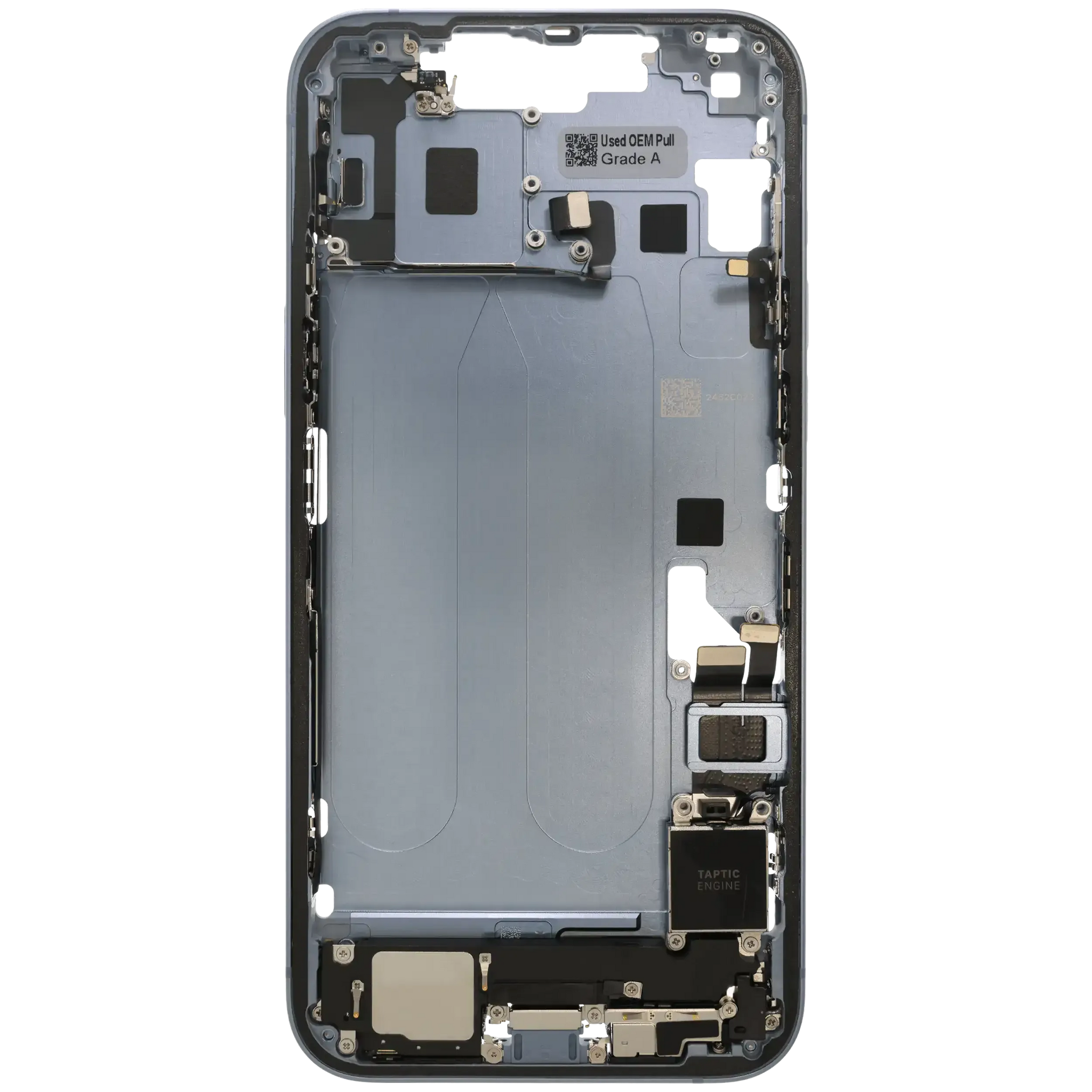 Mid-Frame Housing W/ Charging Port Flex & Small Parts For iPhone 14 Plus (EU / Global Version) (Pull) (Blue)