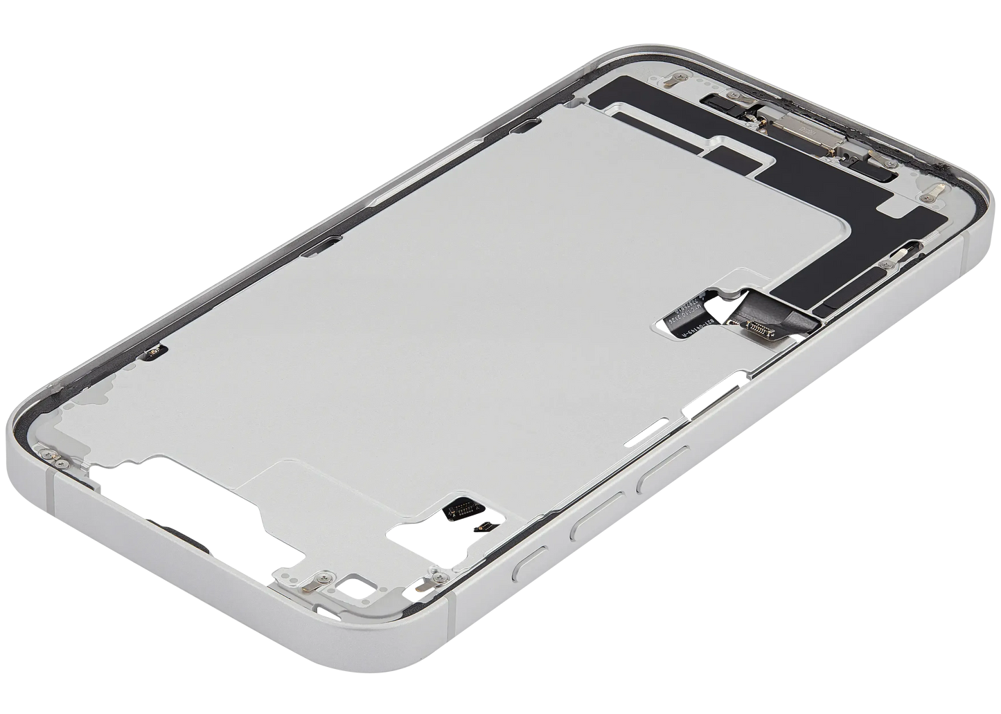 Mid-Frame Housing W/ Charging Port Flex & Small Parts For iPhone 16e (US Version) (Pull) (White)