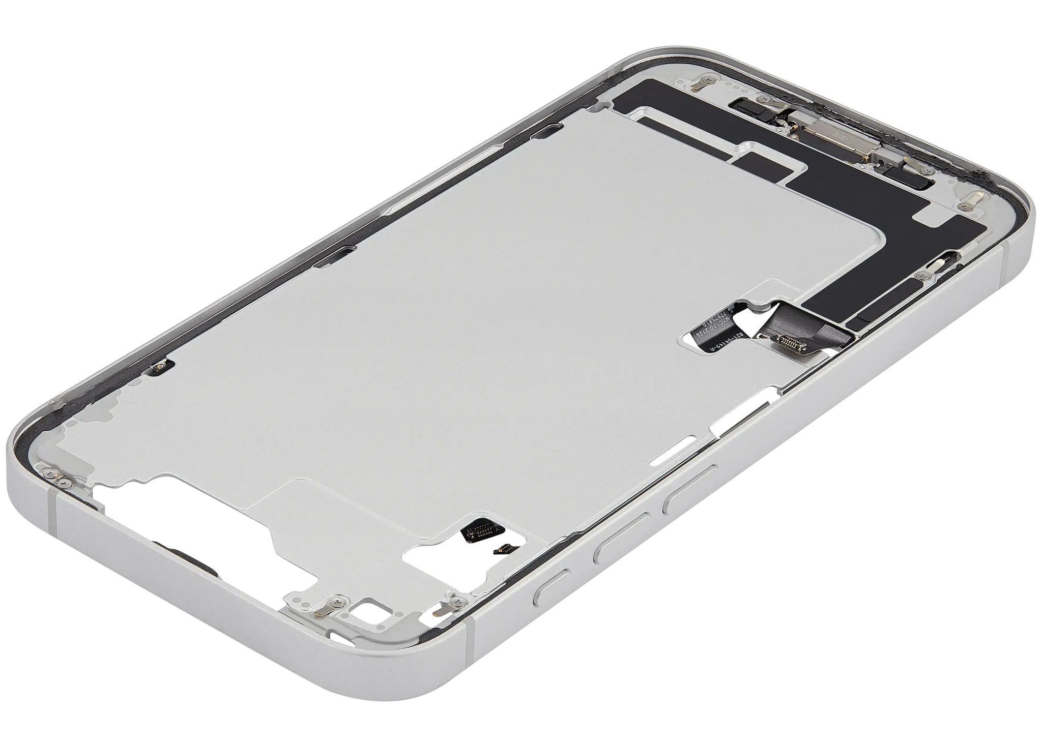 Mid-Frame Housing W/ Charging Port Flex & Small Parts For iPhone 16e (US Version) (Pull) (White)