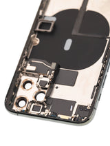 Back Housing W/ Small Components Pre-Installed For iPhone 11 Pro (Pull) (Matte Midnight Green)