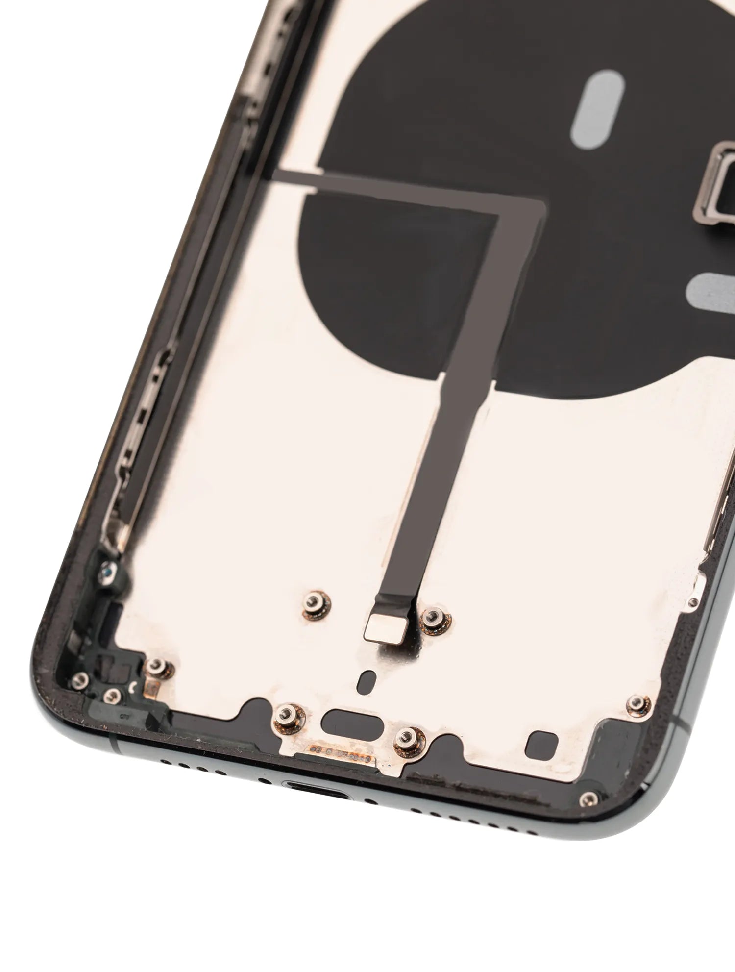 Back Housing W/ Small Components Pre-Installed For iPhone 11 Pro Max (Pull) (Midnight Green)
