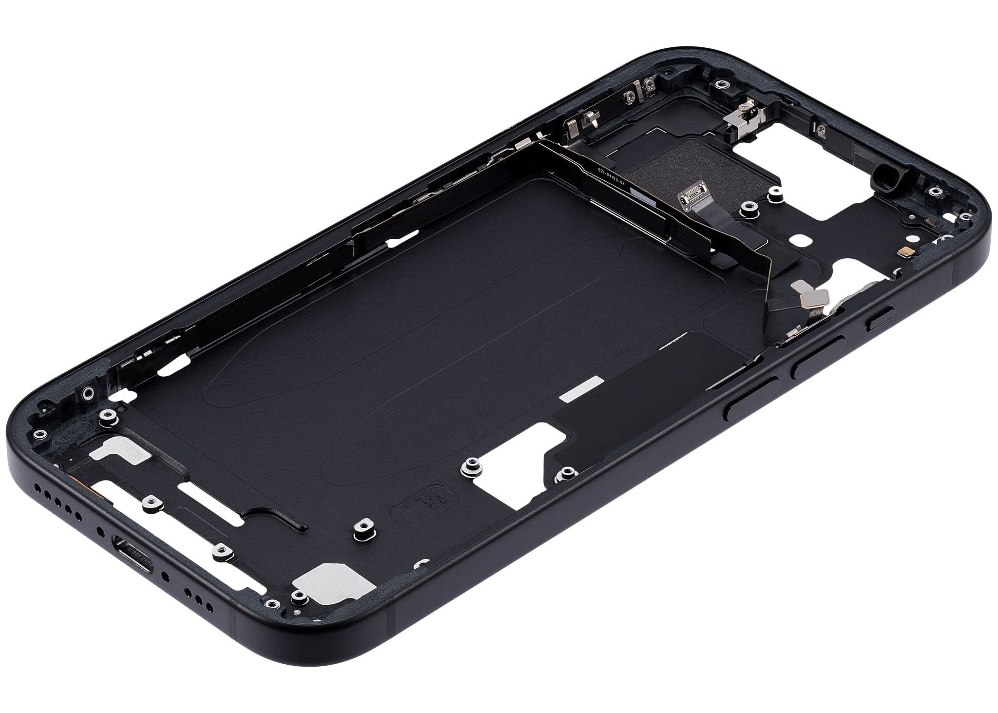 Mid-Frame Housing W/ Small Parts For iPhone 15 (US Version) (Pull (Black)