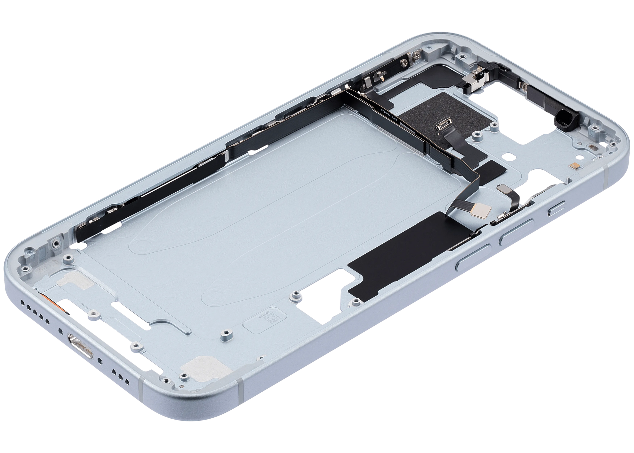 Mid-Frame Housing W/ Small Parts For iPhone 15 (US Version) (Pull) (Blue)