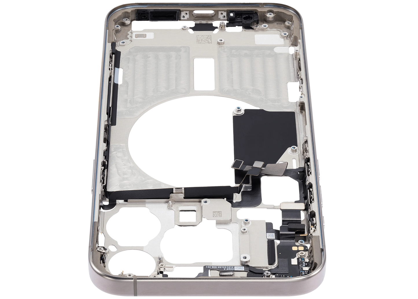 Mid-Frame Housing W/ Small Parts For iPhone 15 Pro Max (EU / Global Version) ( Pull) (Natural Titanium)