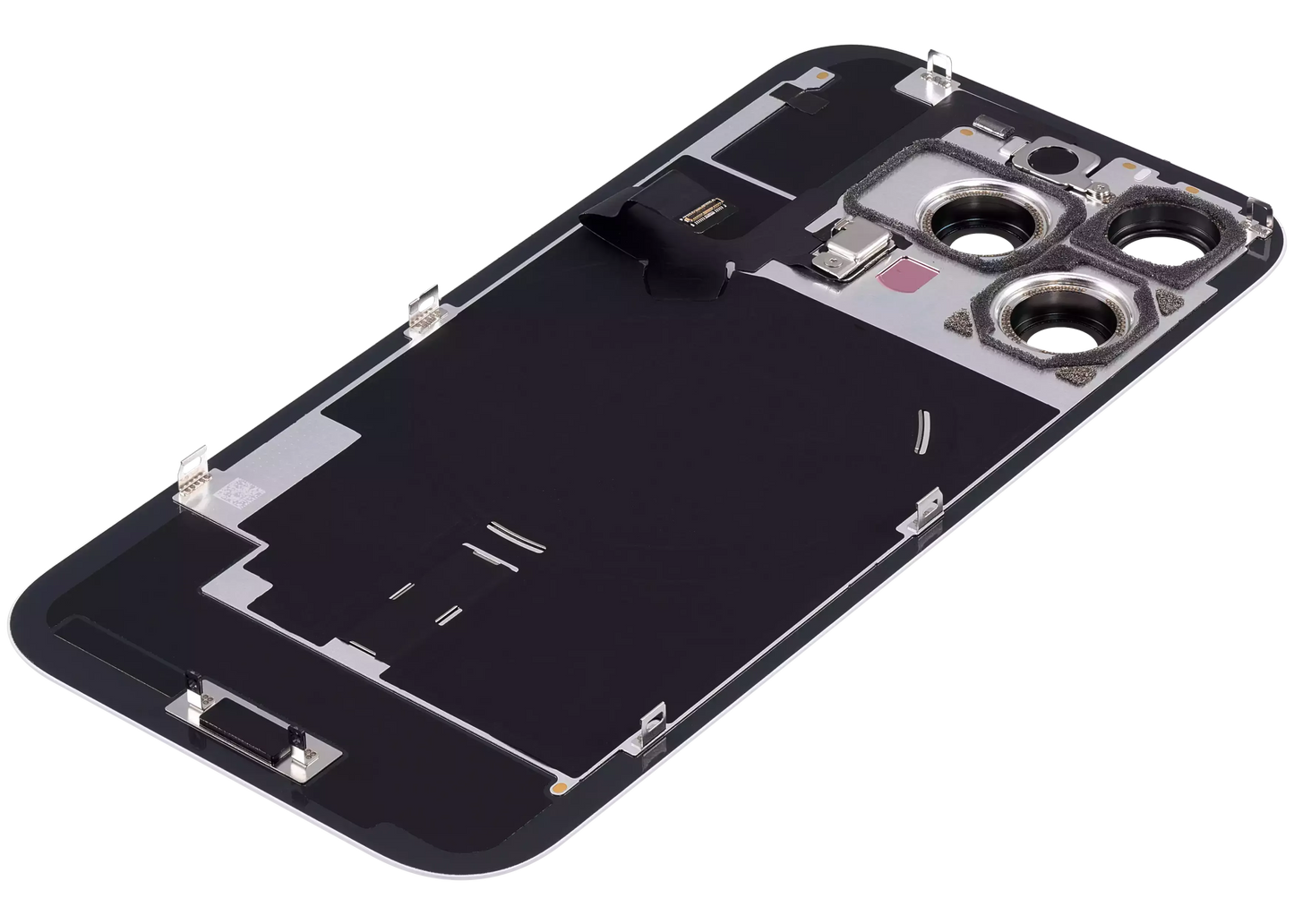 Back Glass w/ MagSafe Magnet & NFC & Flashlight Flex For iPhone 16 Pro (Pull) (White Titanium)