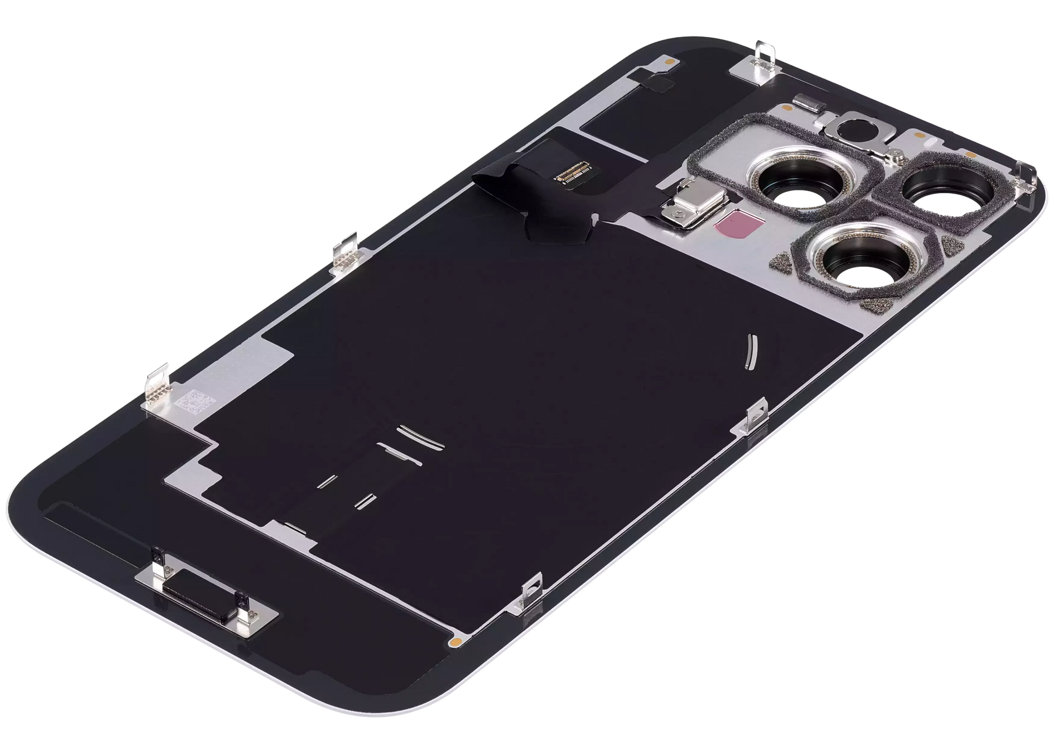 Back Glass w/ MagSafe Magnet & NFC & Flashlight Flex For iPhone 16 Pro (Pull) (White Titanium)
