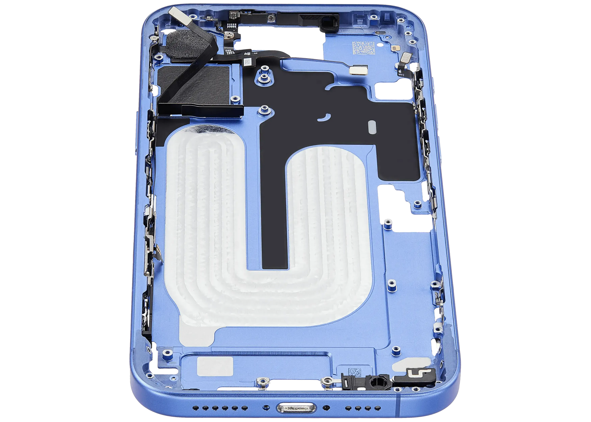 Mid-Frame Housing W/ Small Parts For iPhone 16 Plus (US Version) (Pull) (Ultramarine)