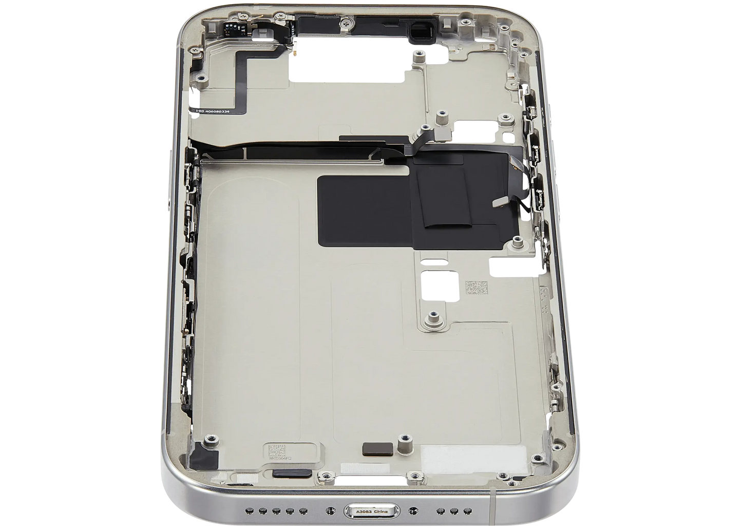 Mid-Frame Housing W/ Small Parts For iPhone 16 Pro (US Version) (Pull) (White Titanium)