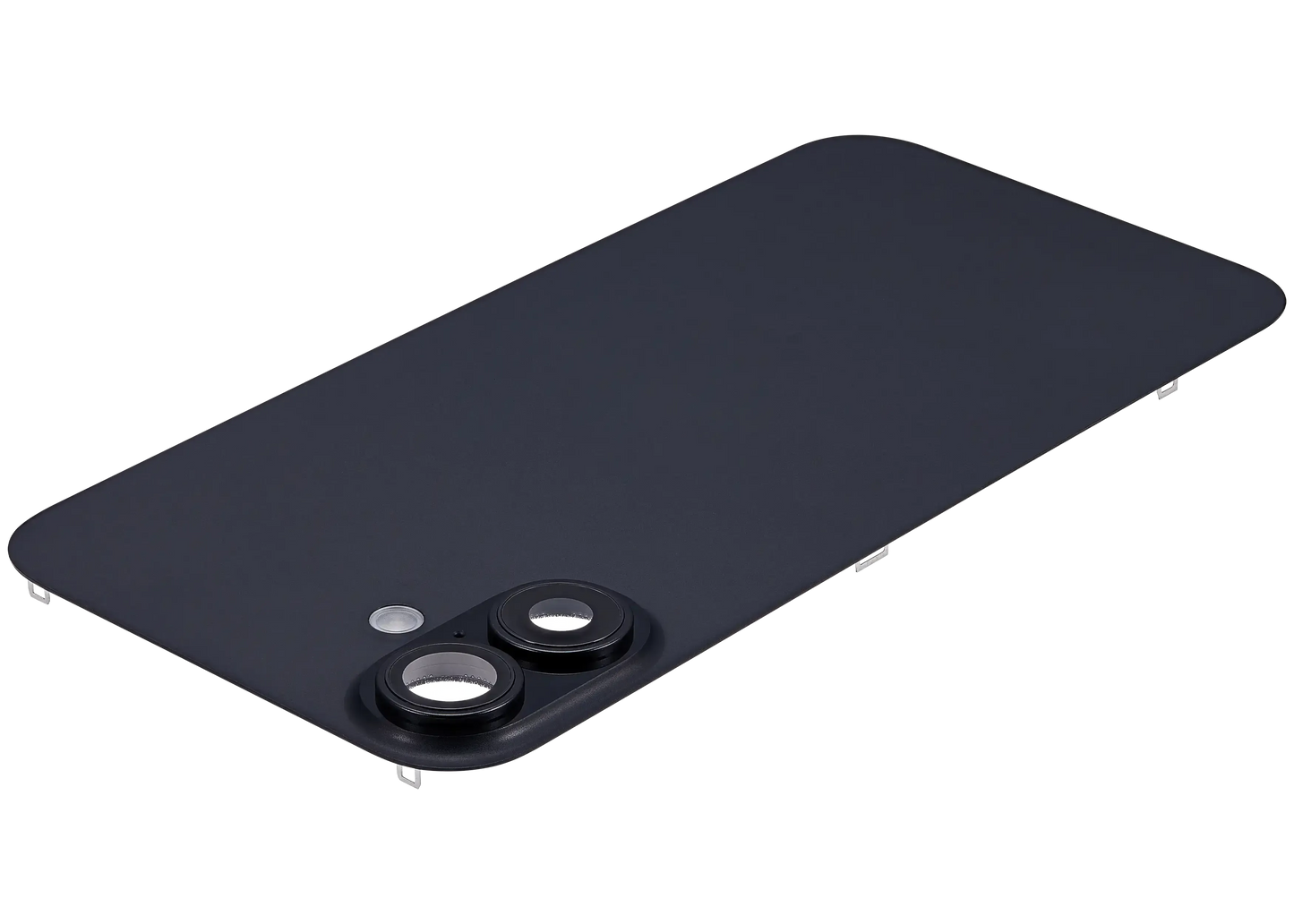 Back Glass w/ MagSafe Magnet & NFC & Flashlight Flex For iPhone 16 Plus (Pull) (Black)