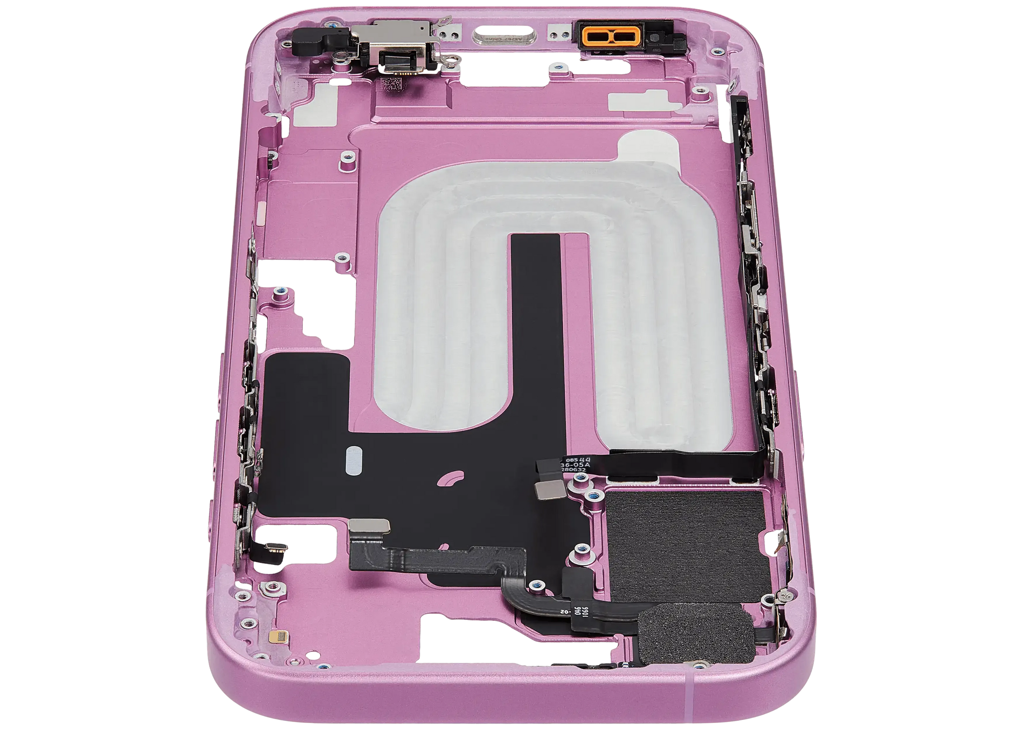Mid-Frame Housing W/ Small Parts For iPhone 16 (EU / Global Version) (Pull) (Pink)