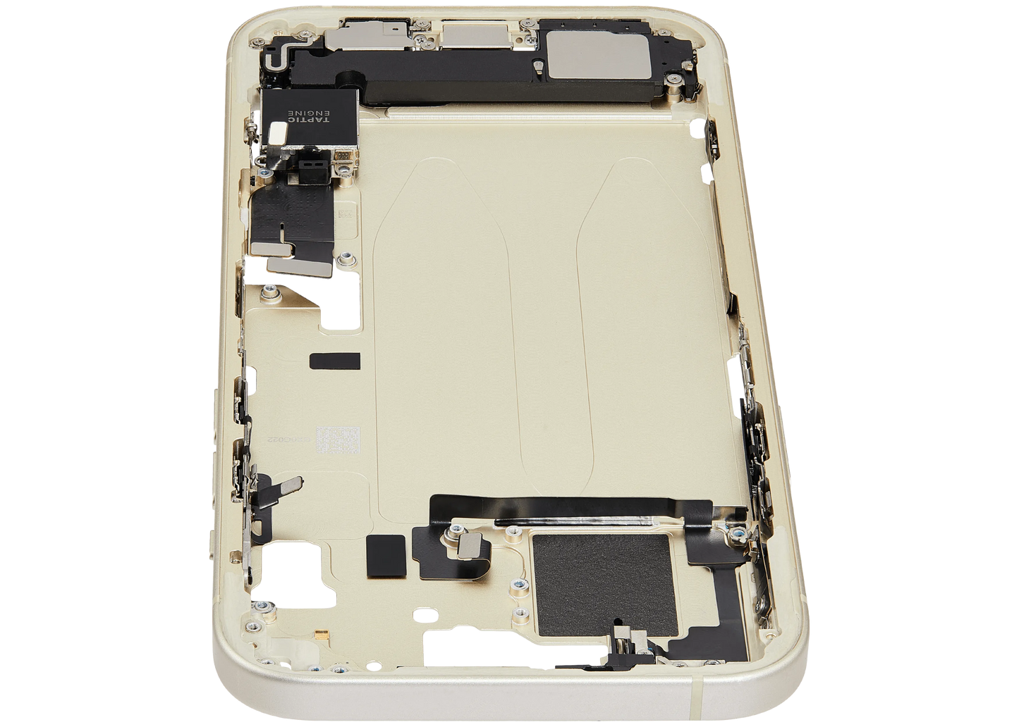 Mid-Frame Housing W/ Charging Port Flex & Small Parts For iPhone 15 Plus (EU / Global Version) (Pull) (Yellow)