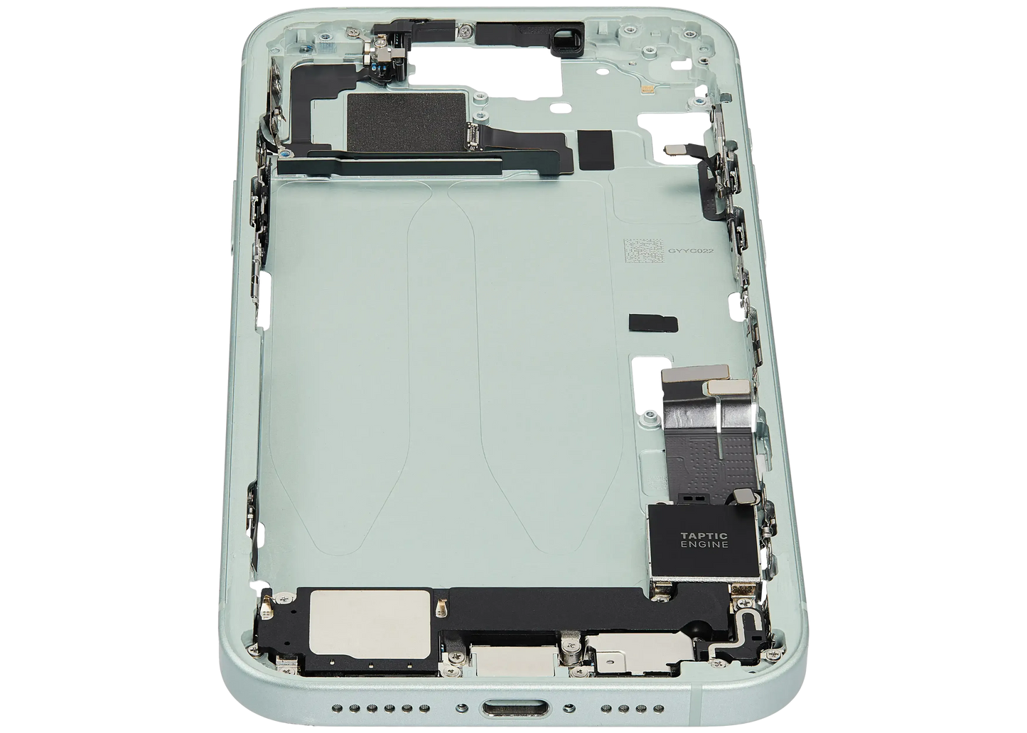Mid-Frame Housing W/ Charging Port Flex & Small Parts For iPhone 15 Plus (EU / Global Version) (Pull) (Green)