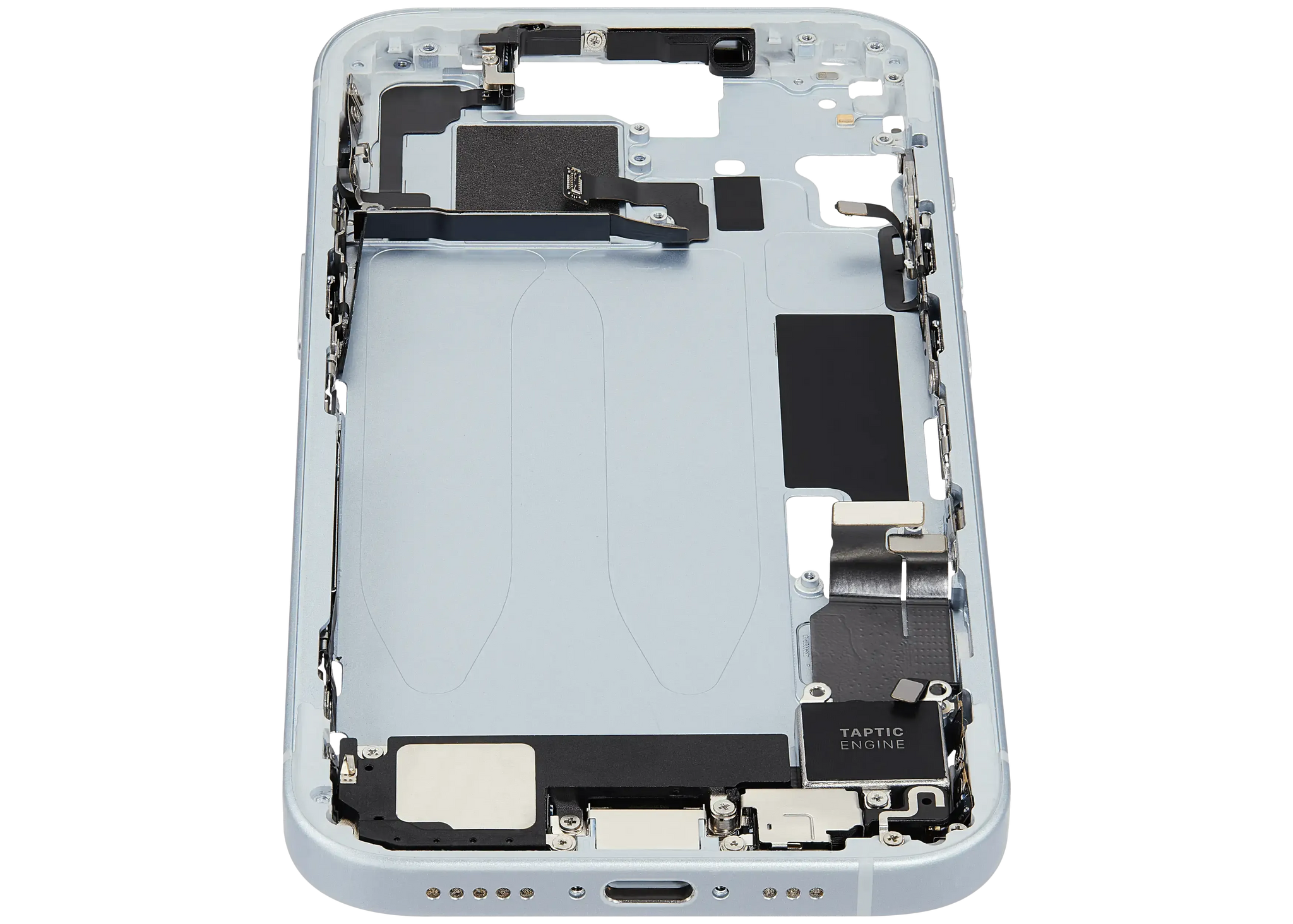 Mid-Frame Housing W/ Charging Port Flex & Small Parts For iPhone 15 (EU / Global Version) (Pull) (Blue)