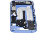 Mid-Frame Housing W/ Charging Port Flex & Small Parts For iPhone 16 (EU / Global Version) (Pull) (Ultramarine)