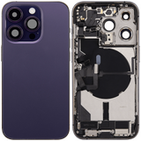 Back Housing W/ Charging Port Flex & Small Parts For iPhone 14 Pro (US Version) (Pull) (Deep Purple)