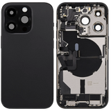 Back Housing W/ Charging Port Flex & Small Parts For iPhone 14 Pro (US Version) (Pull) (Space Black)