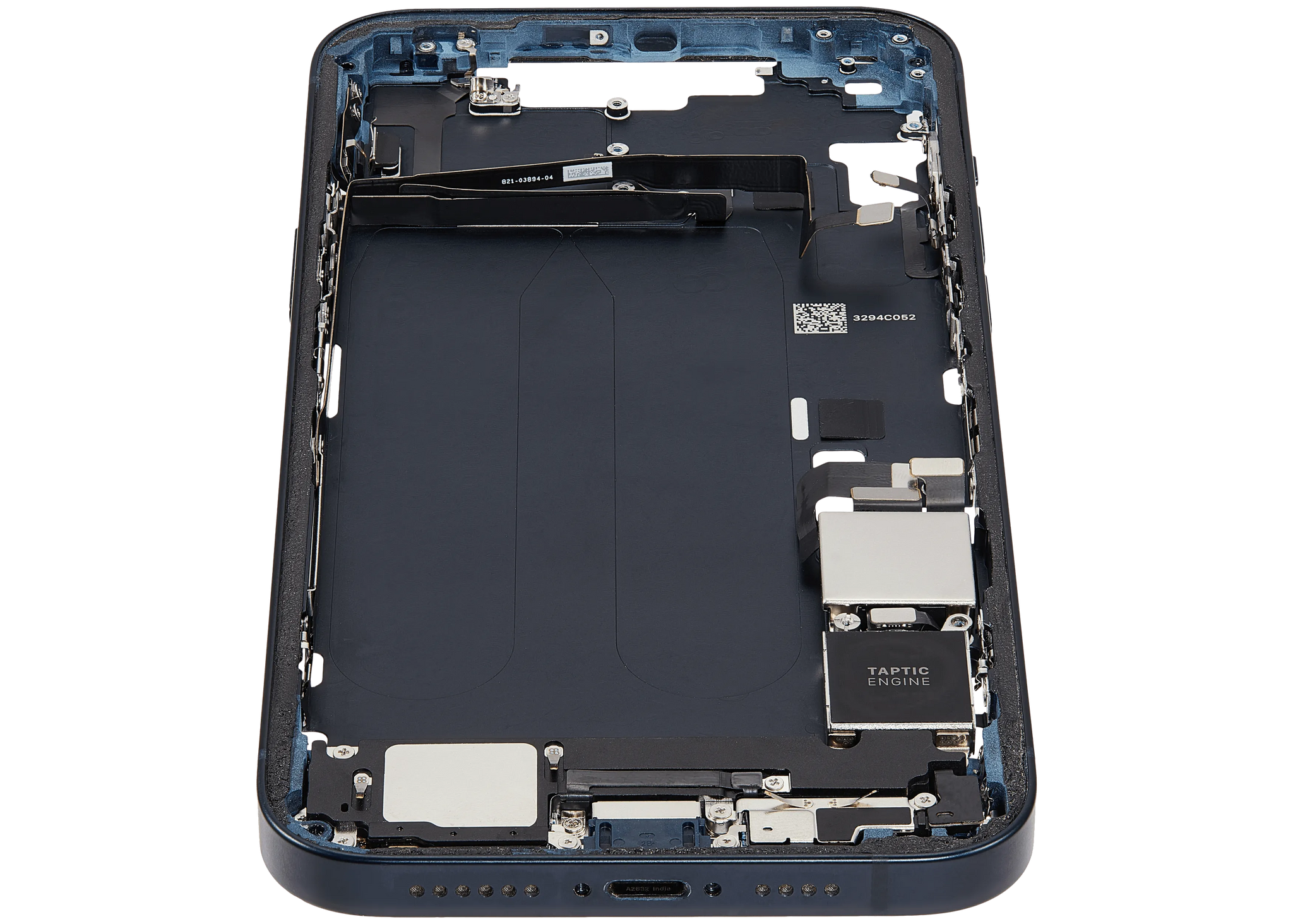 Mid-Frame Housing W/ Charging Port Flex & Small Parts For iPhone 14 Plus (US Version) (Pull) (Midnight)