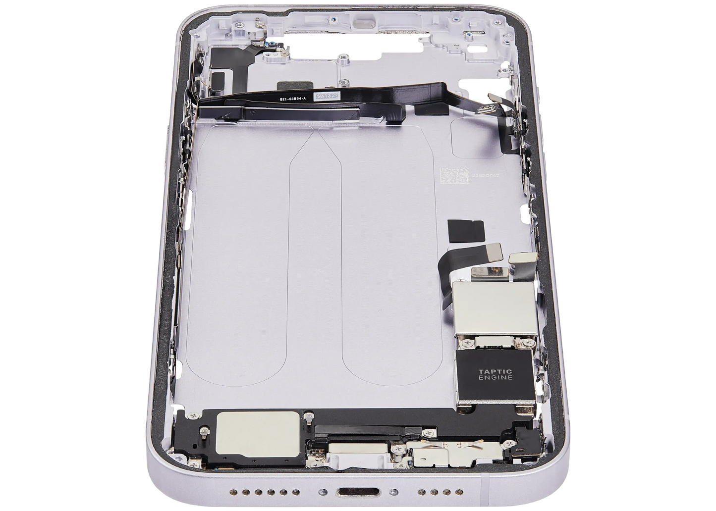 Mid-Frame Housing W/ Charging Port Flex & Small Parts For iPhone 14 Plus (US Version) (Pull) (Purple)