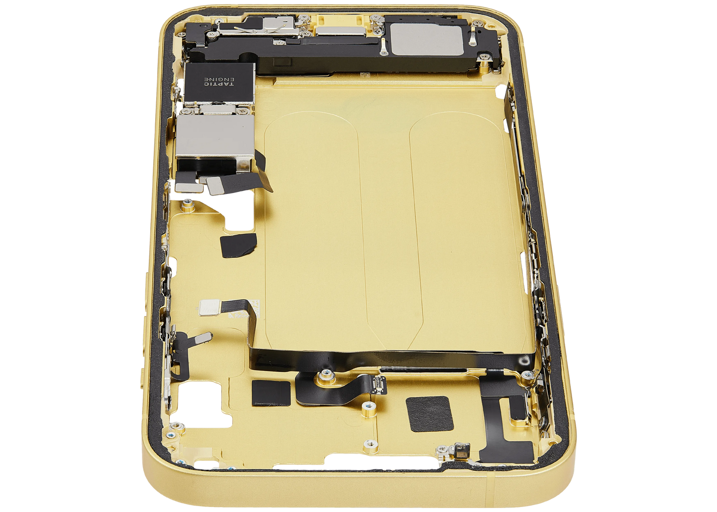 Mid-Frame Housing W/ Charging Port Flex & Small Parts For iPhone 14 Plus (US Version) (Pull) (Yellow)
