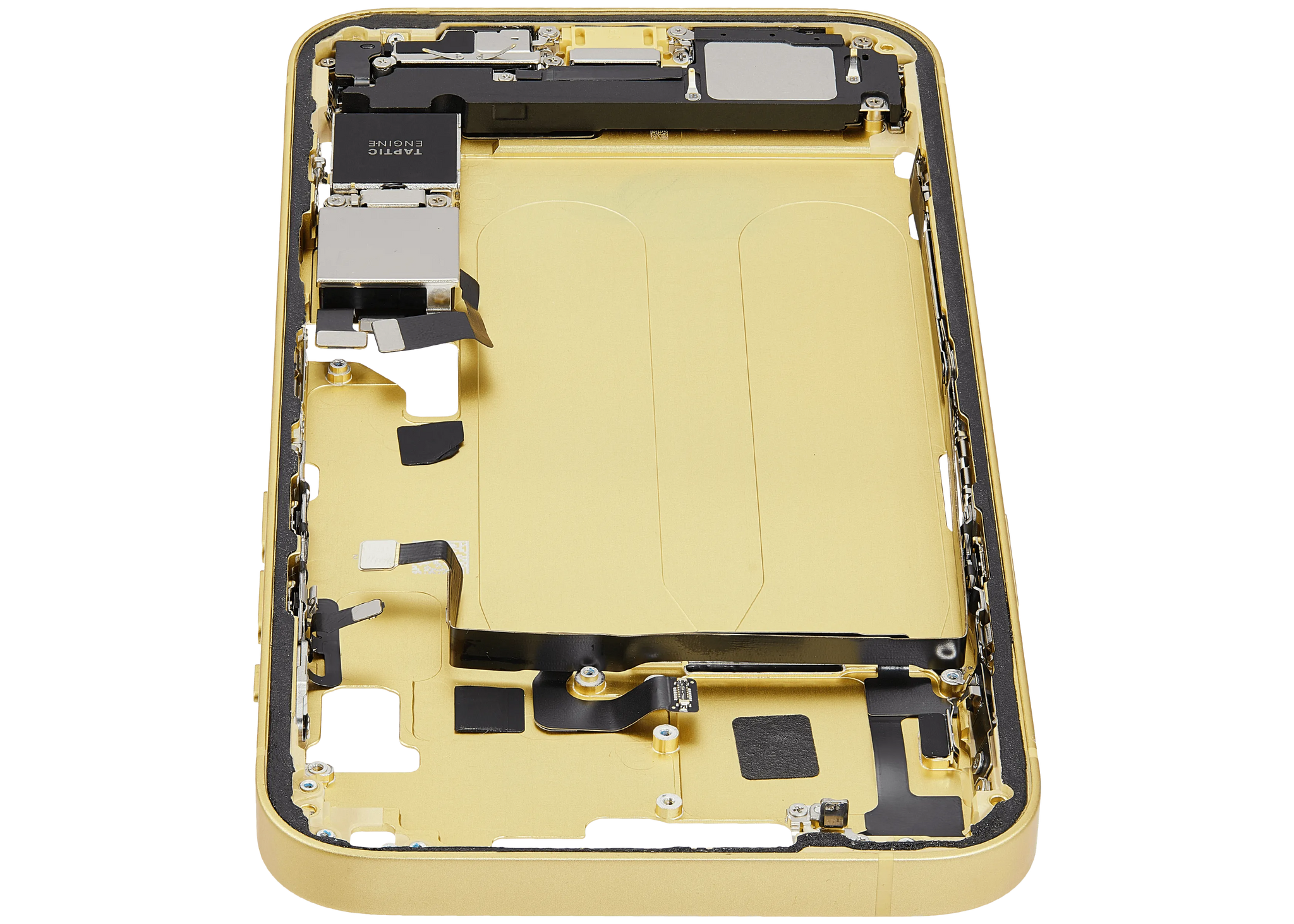 Mid-Frame Housing W/ Charging Port Flex & Small Parts For iPhone 14 Plus (US Version) (Pull) (Yellow)