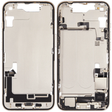 Mid-Frame Housing W/ Charging Port Flex & Small Parts For iPhone 14 (US Version) (Pull) (Starlight)