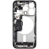 Mid-Frame Housing W/ Charging Port Flex & Small Parts For iPhone 15 Pro (EU / Global Version) (Pull) (Blue Titanium)