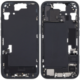 Mid-Frame Housing W/ Charging Port Flex & Small Parts For iPhone 15 (EU / Global Version) (Pull) (Black)