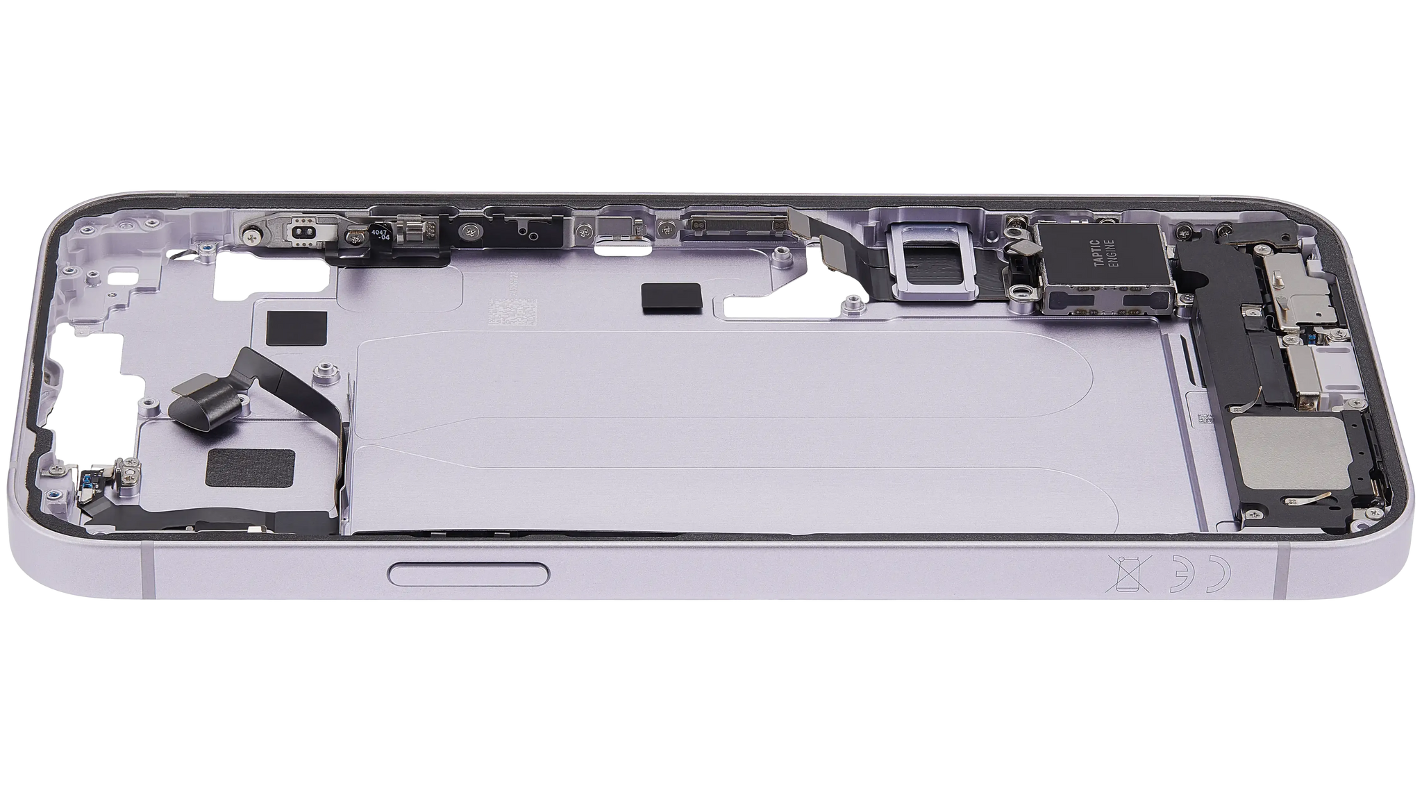 Mid-Frame Housing W/ Charging Port Flex & Small Parts For iPhone 14 Plus (EU / Global Version) (Pull) (Purple)