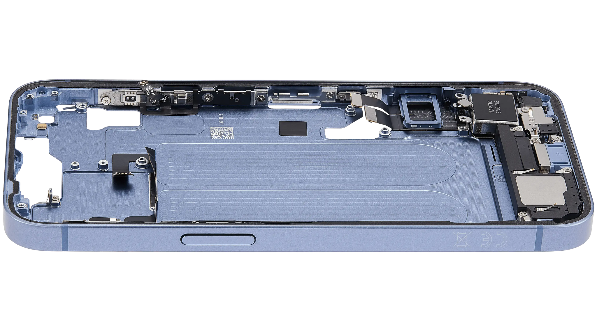 Mid-Frame Housing W/ Charging Port Flex & Small Parts For iPhone 14 (EU / Global Version) (Pull) (Blue)