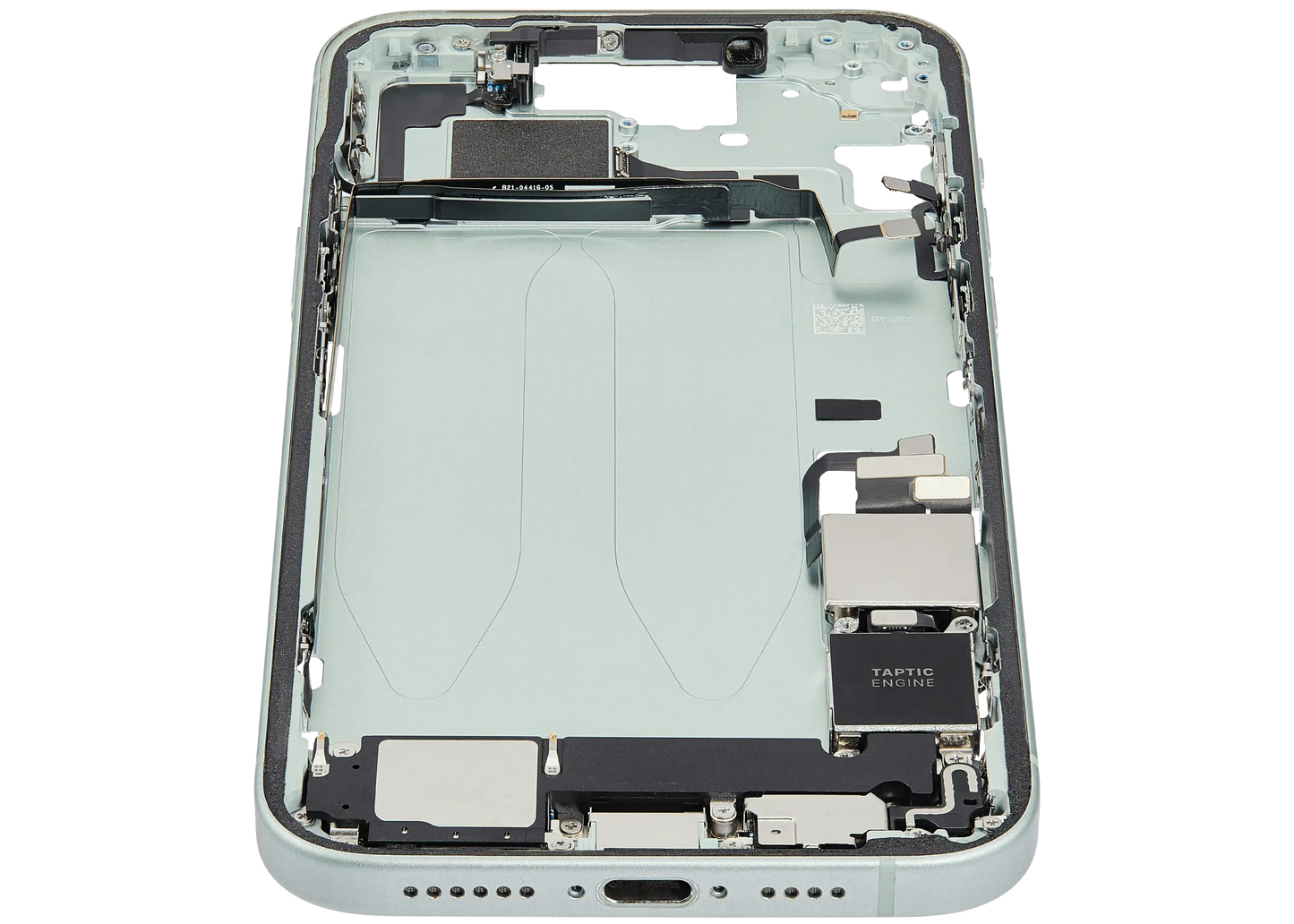 Mid-Frame Housing W/ Charging Port Flex & Small Parts For iPhone 15 Plus (US Version) (Pull) (Green)