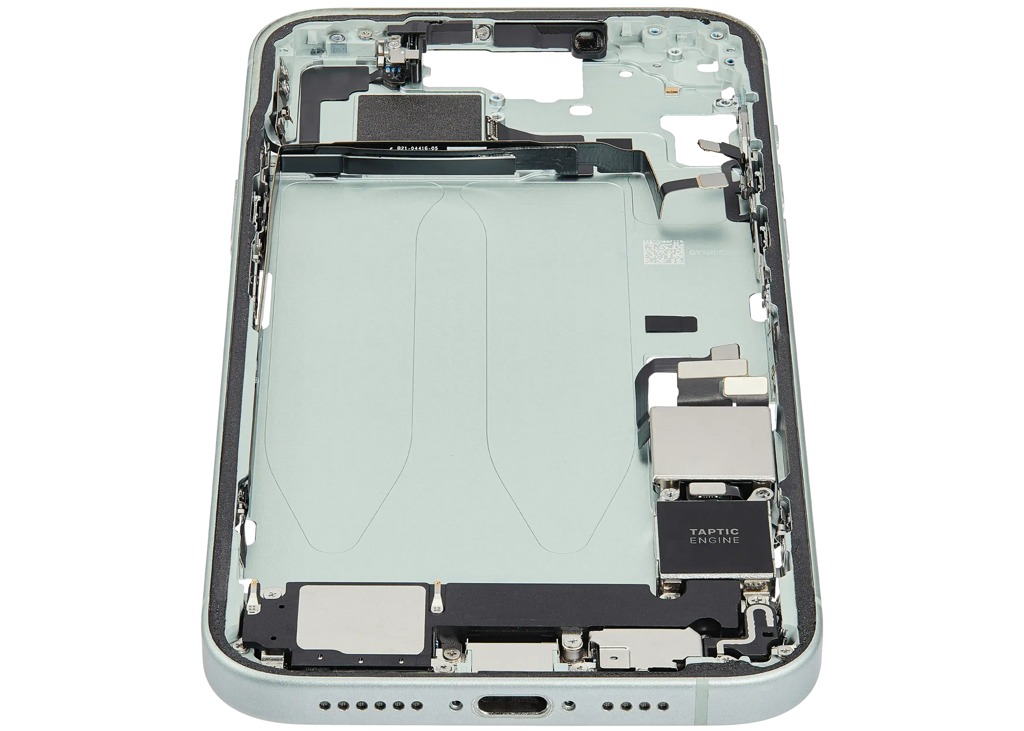 Mid-Frame Housing W/ Charging Port Flex & Small Parts For iPhone 15 Plus (US Version) (Pull) (Green)