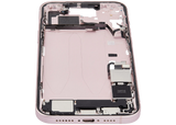 Mid-Frame Housing W/ Charging Port Flex & Small Parts For iPhone 15 Plus (US Version) (Pull) (Pink)