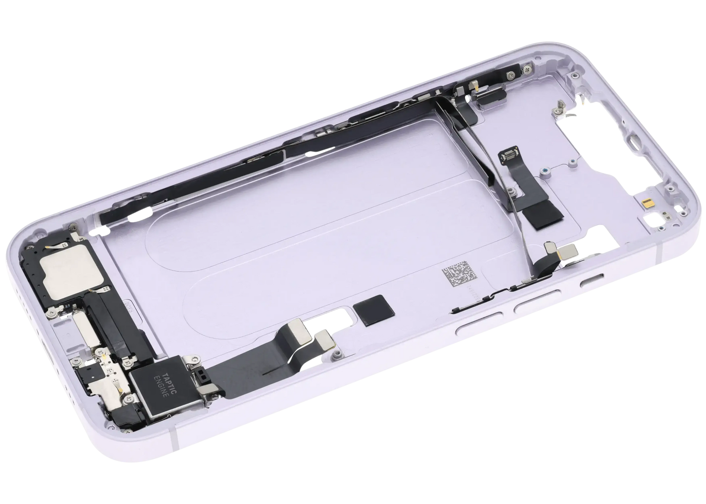 Mid-Frame Housing W/ Charging Port Flex & Small Parts For iPhone 14 (US Version) (Pull) (Purple)