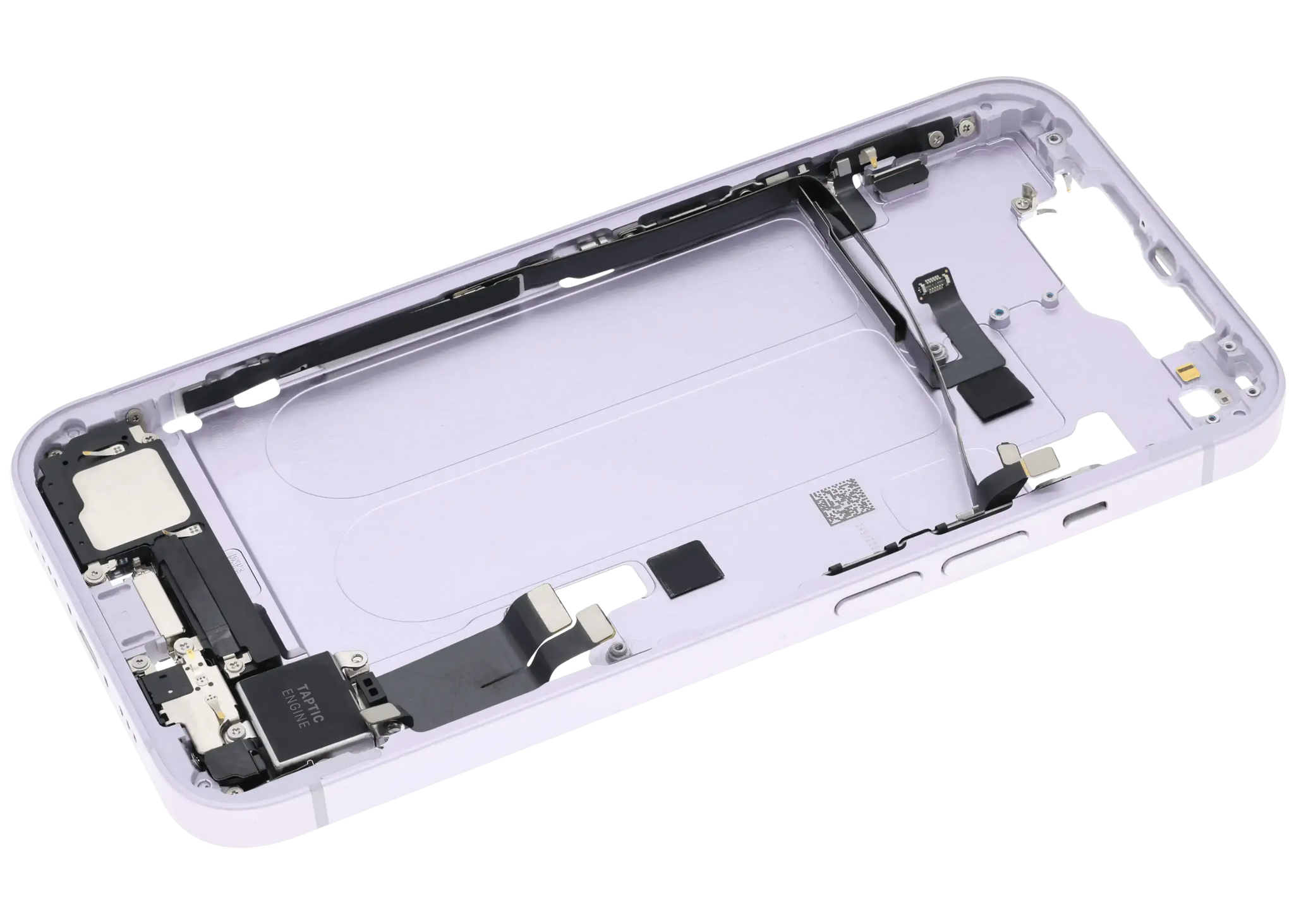 Mid-Frame Housing W/ Charging Port Flex & Small Parts For iPhone 14 (US Version) (Pull) (Purple)